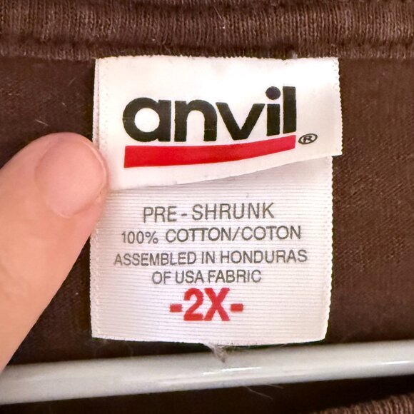 ECU - Size 2X - Santa Fe Imprint Crew-Neck Long-Sleeve T-Shirt, Chocolate Brown - Picture 4 of 4